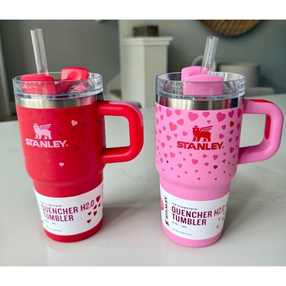 Stanley 20oz Valentines Ruby & Sweet Hearts Tumbler Set Target Exclusive New